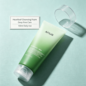 5.07 FL OZ Pore Deep Cleansing Foam, Gentle Daily Facial Cleanser with Heartleaf & BHA, Soft Foam Face Wash for Oil-Prone Combination Skin