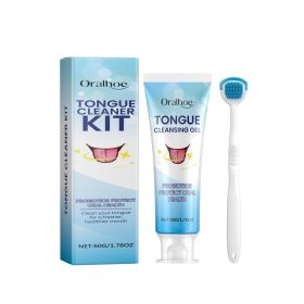 ORALHOE Tongue Cleaning Kit, 50 g + 1 Tool