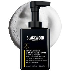 BioNutrient 2-in-1 Shave Foam + Face Wash