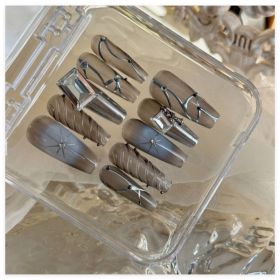 Handmade Long Mechanical Awn Star  Diamond Manicure (Option: Wear A Plus Tool-M)