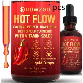 Optimum Botanical Liquid Drops 60ml Cinnamon, Ginseng  Cayenne Pepper (Option: Picture color-1PCS)