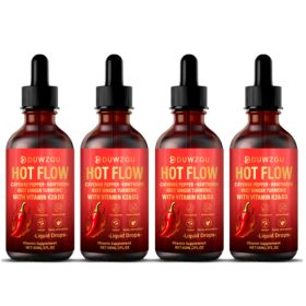 Optimum Botanical Liquid Drops 60ml Cinnamon, Ginseng  Cayenne Pepper (Option: Picture color-4PCS)