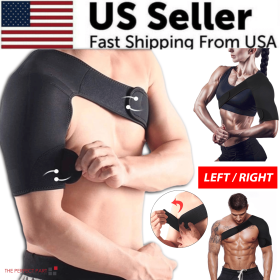Shoulder Brace Support Compression Sleeve Torn Rotator Cuff Relief Joint AC Pain (Shoulder: Right)