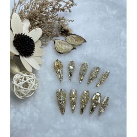 Handmade Wear Nail Luxury Elegant Advanced Heavy Industry Long Manicure (Option: Long Tip-M)